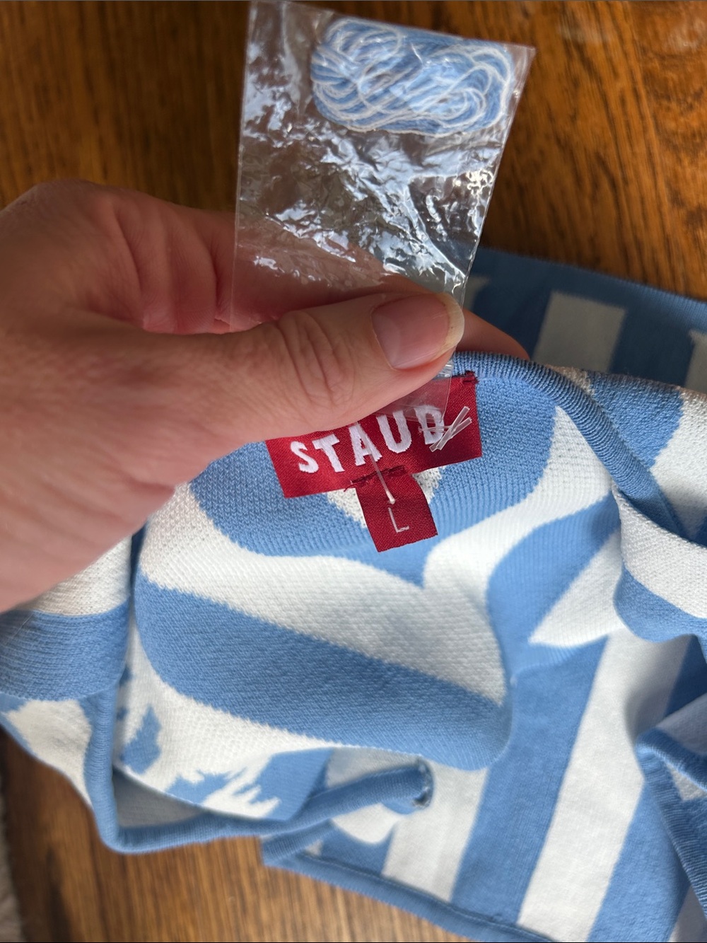 NWT Staud 2 piece Set Zola knit crop top (size L) and Giovanni skirt (size XL) - Picture 9 of 13